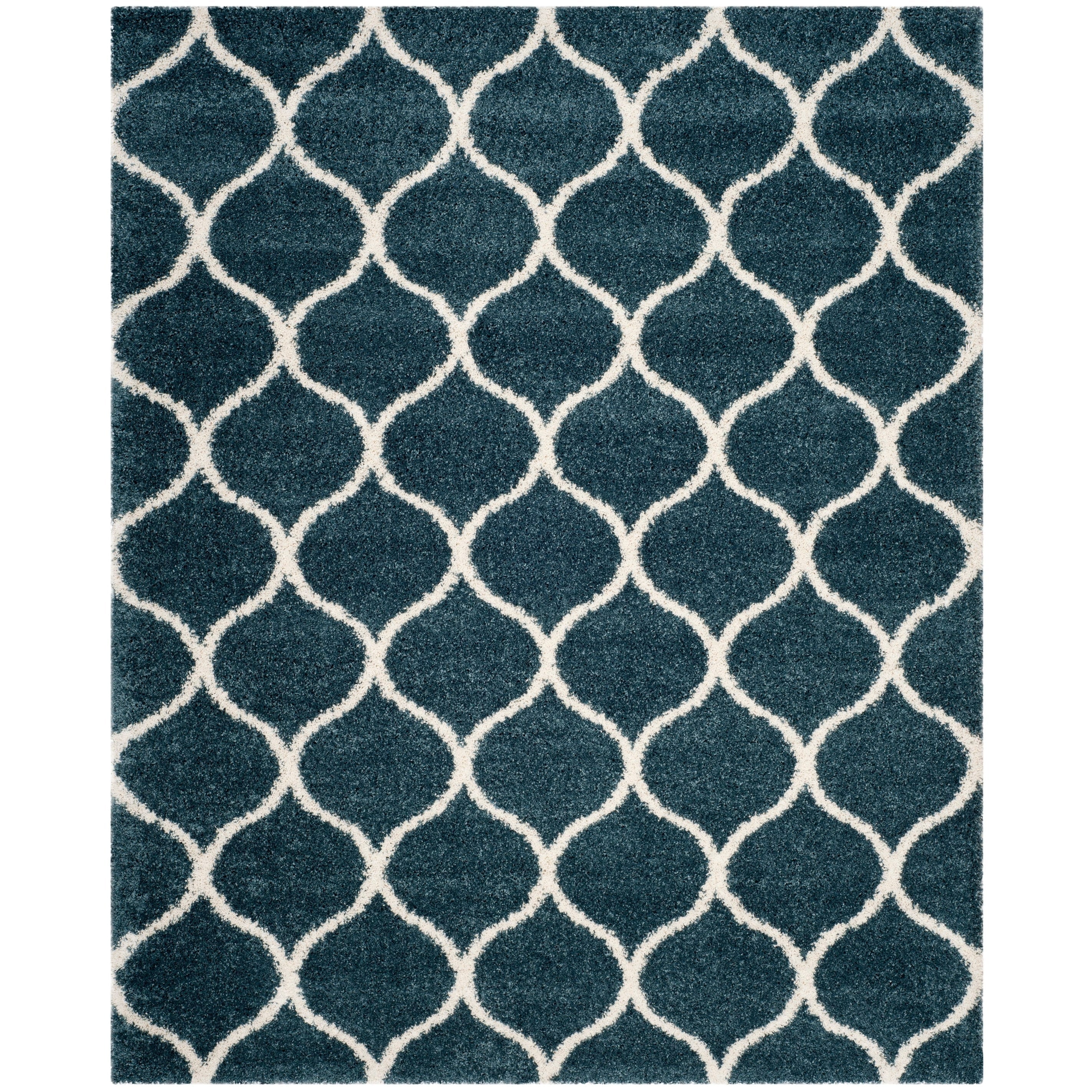 Tapis SAFAVIEH Hudson Shag Pushpa Trellis de 2 pouces d'épaisseur