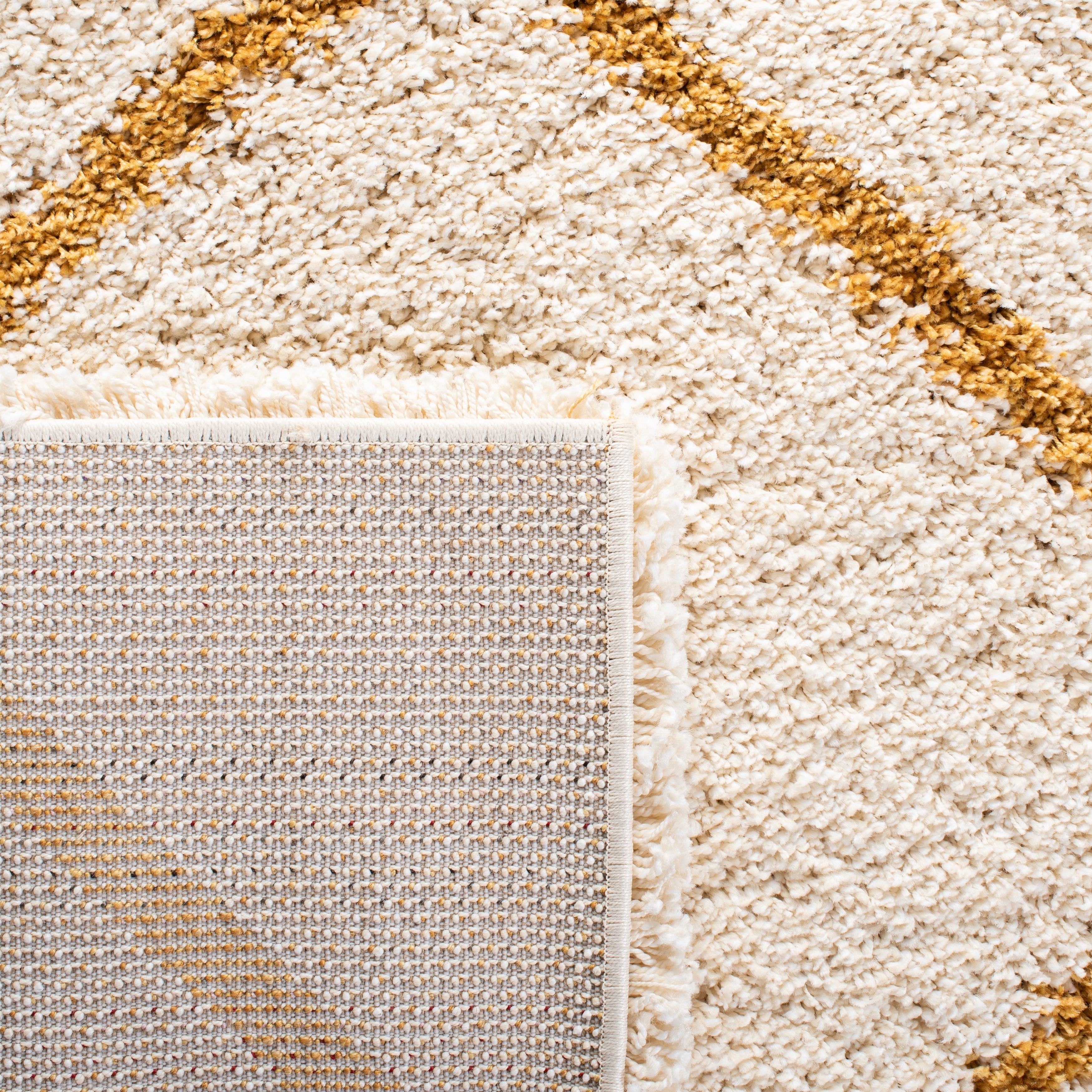 Tapis SAFAVIEH Hudson Shag Raili Diamond Treillis de 2 pouces d'épaisseur