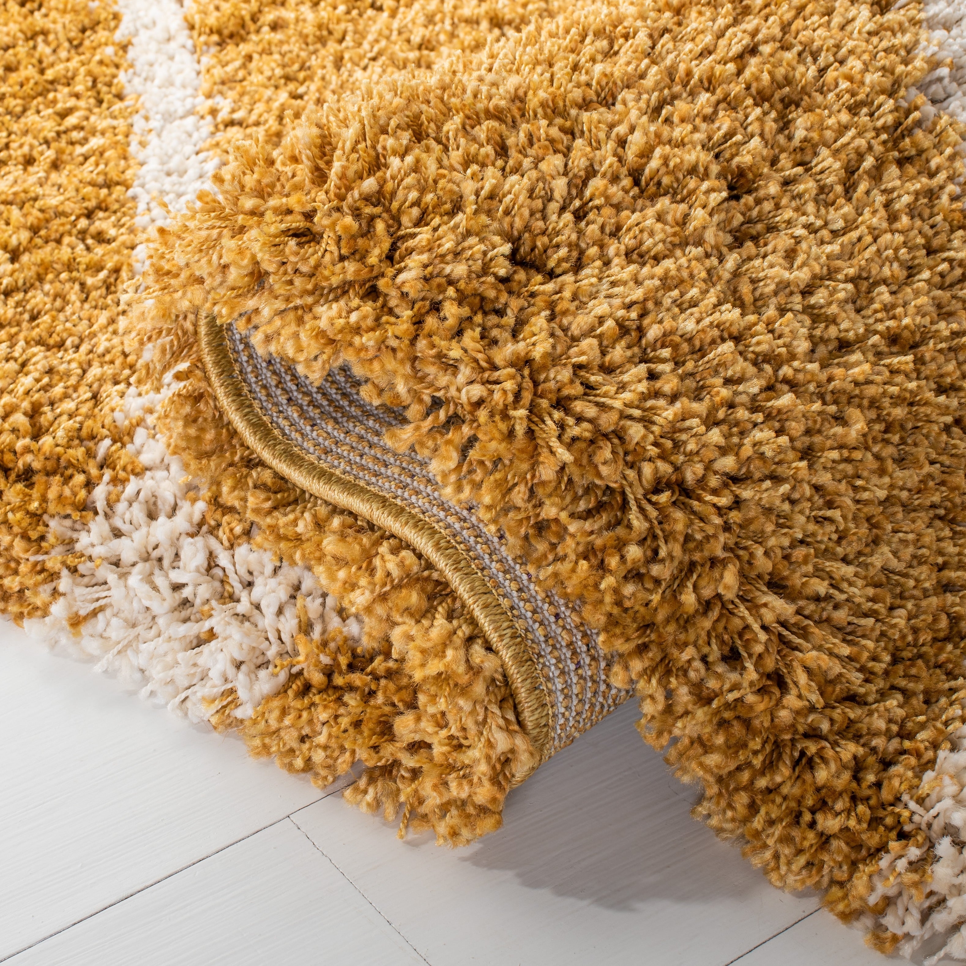 Tapis SAFAVIEH Hudson Shag Raili Diamond Treillis de 2 pouces d'épaisseur