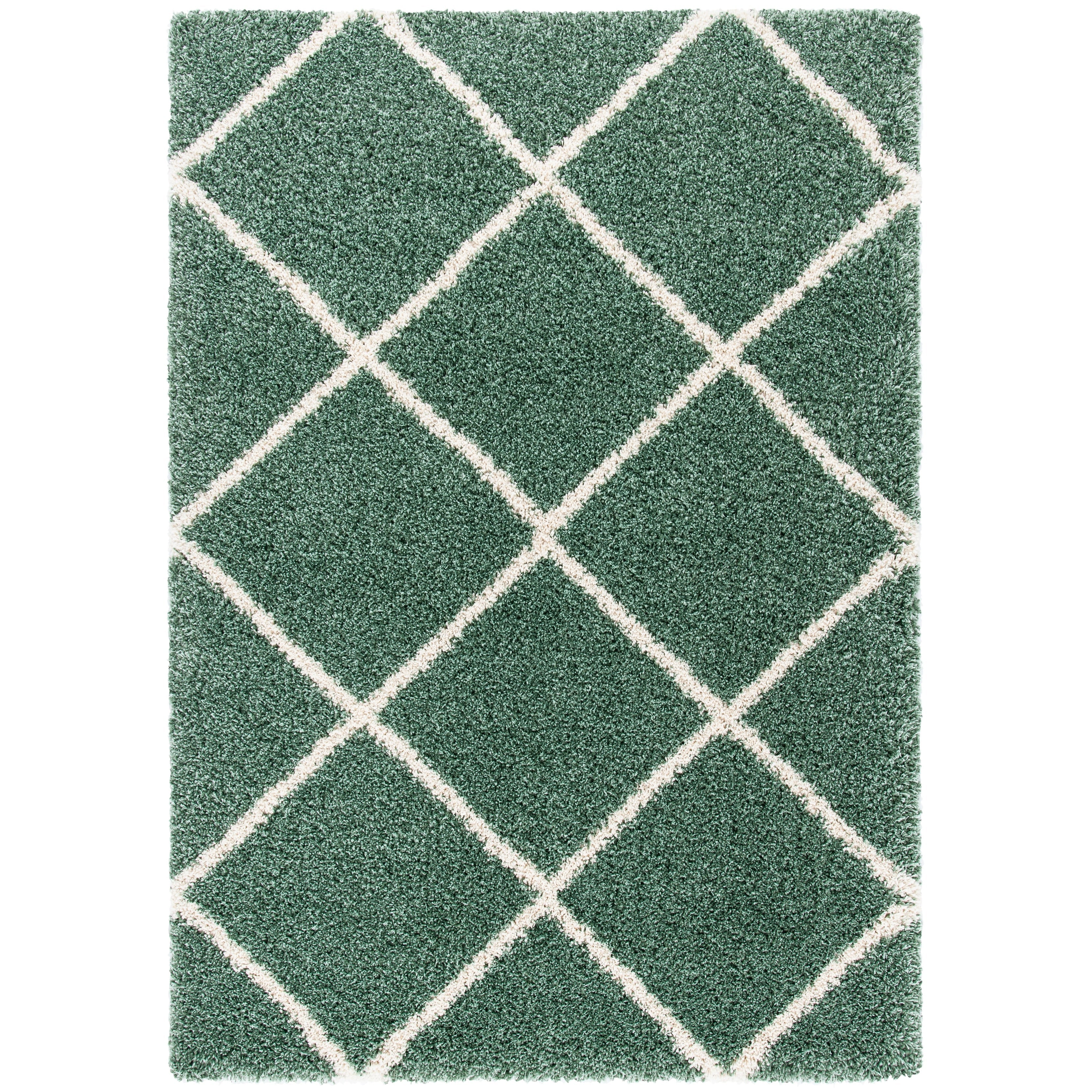 Tapis SAFAVIEH Hudson Shag Raili Diamond Treillis de 2 pouces d'épaisseur