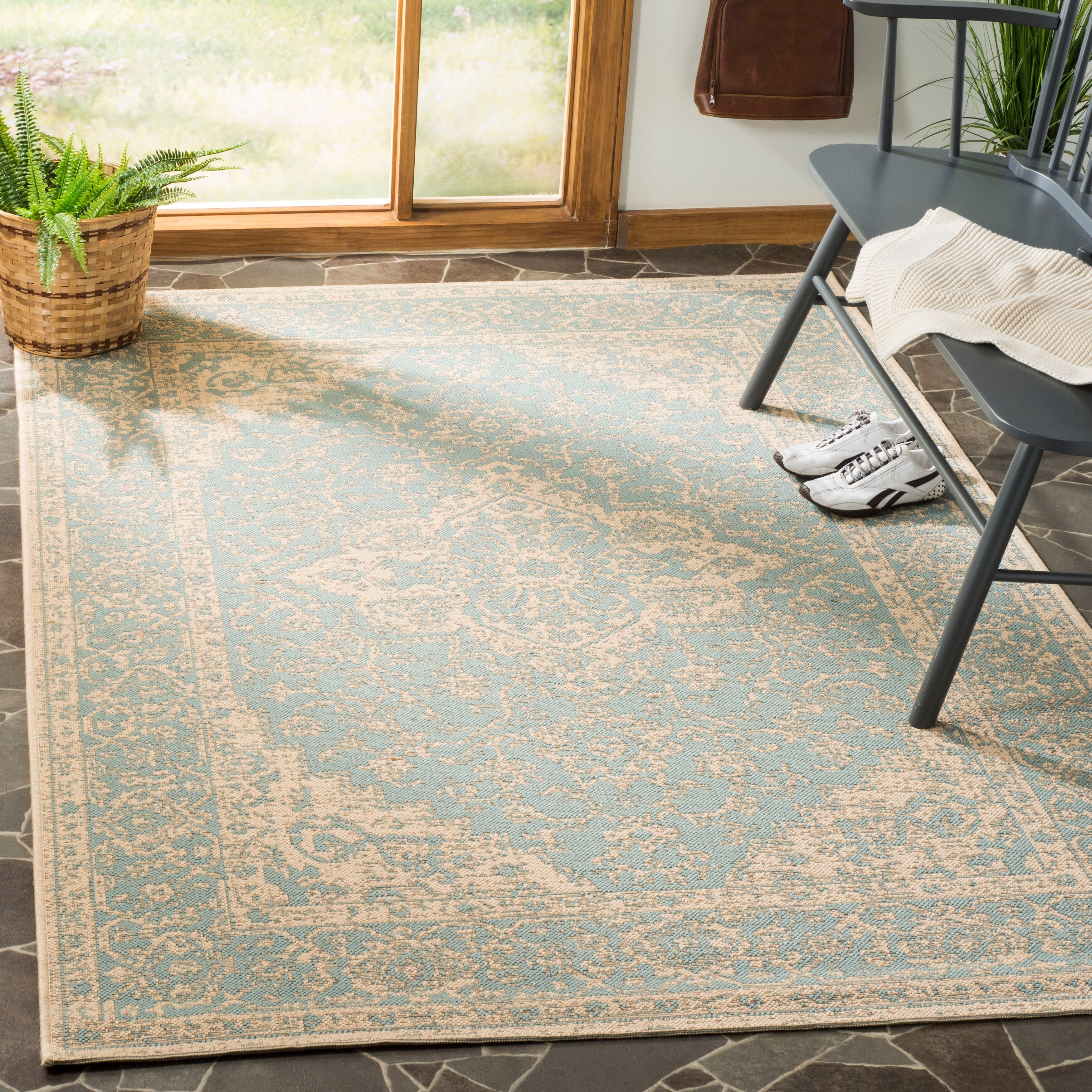 Tapis de jardin imperméable d'intérieur/extérieur SAFAVIEH Linden Louann