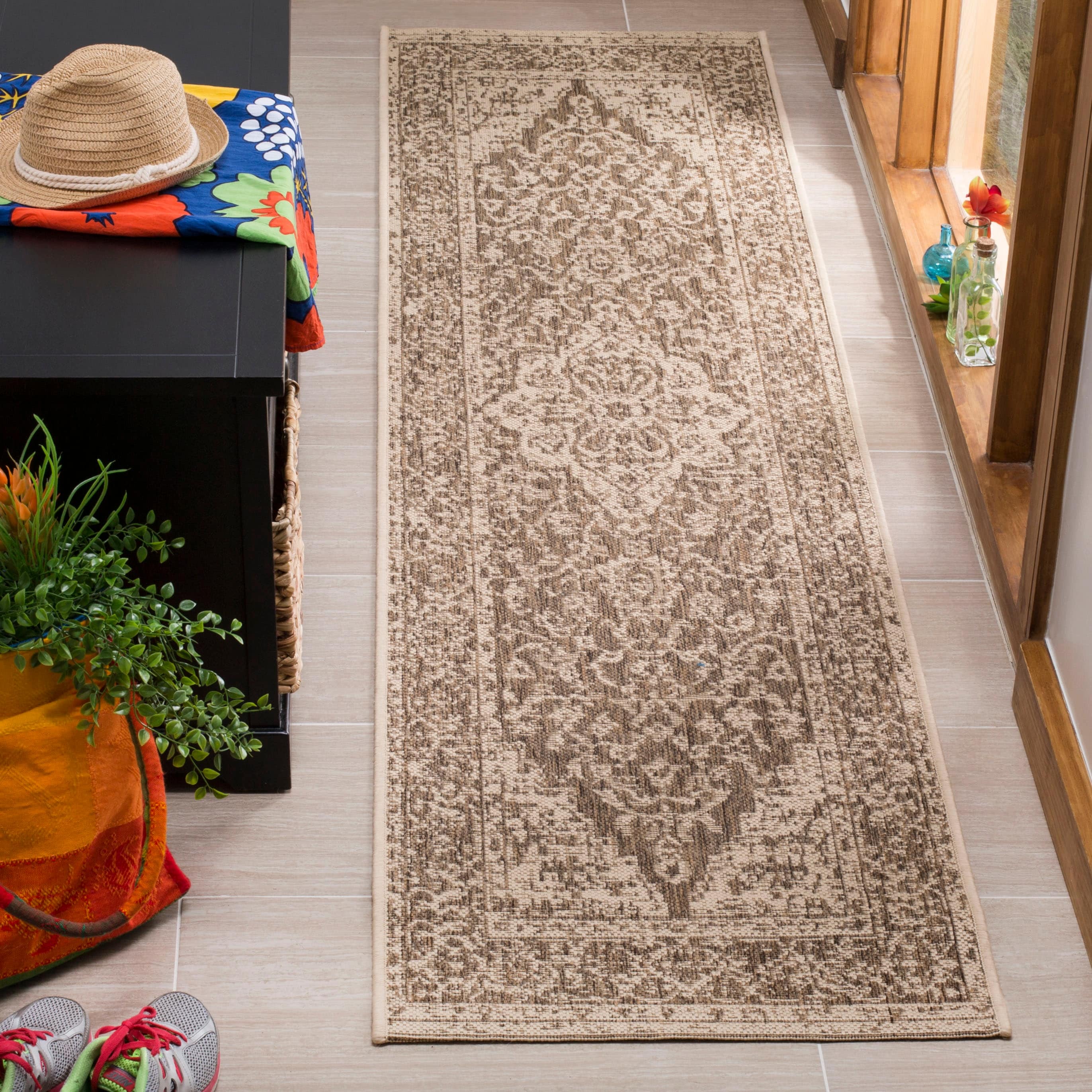 Tapis de jardin imperméable d'intérieur/extérieur SAFAVIEH Linden Louann