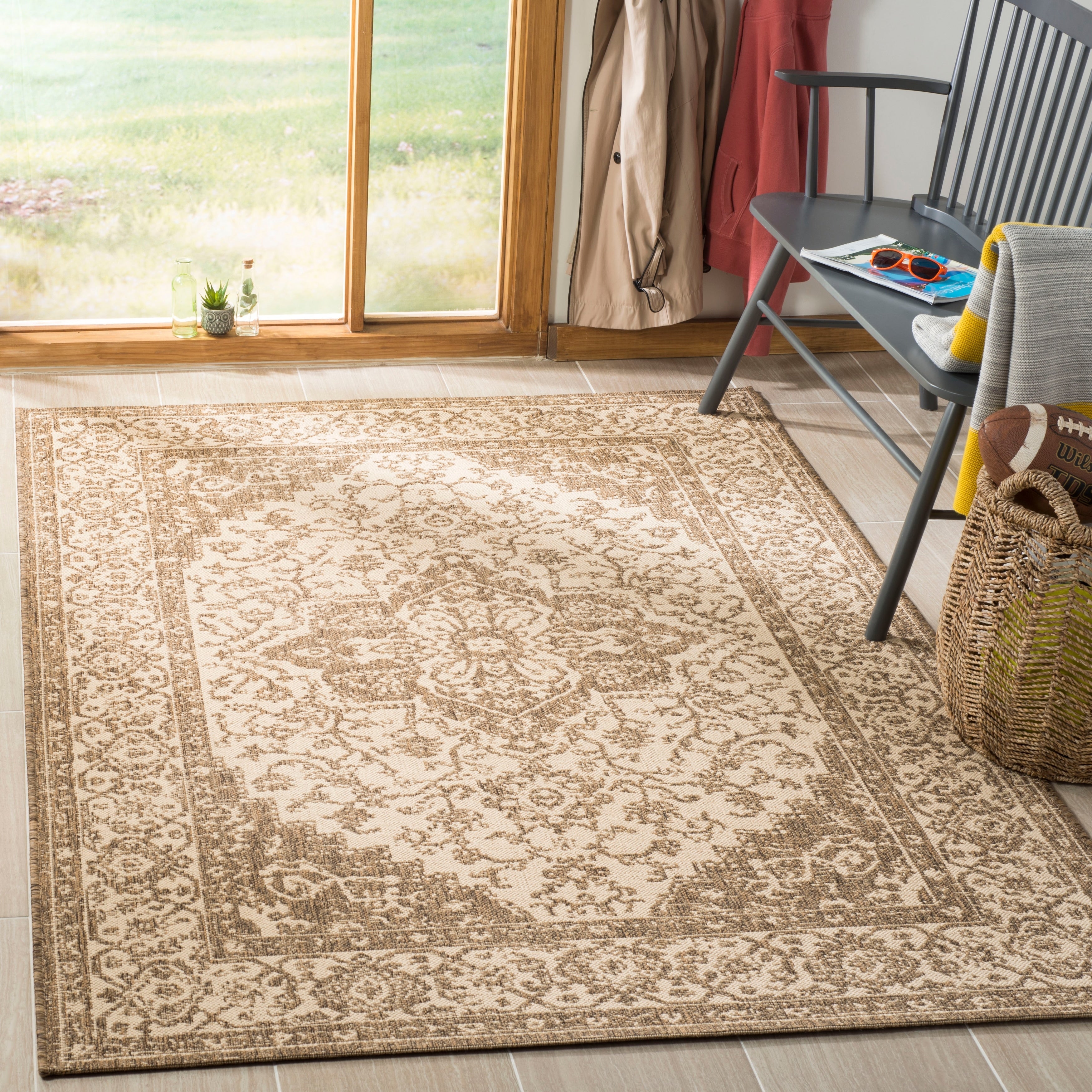 Tapis de jardin imperméable d'intérieur/extérieur SAFAVIEH Linden Louann