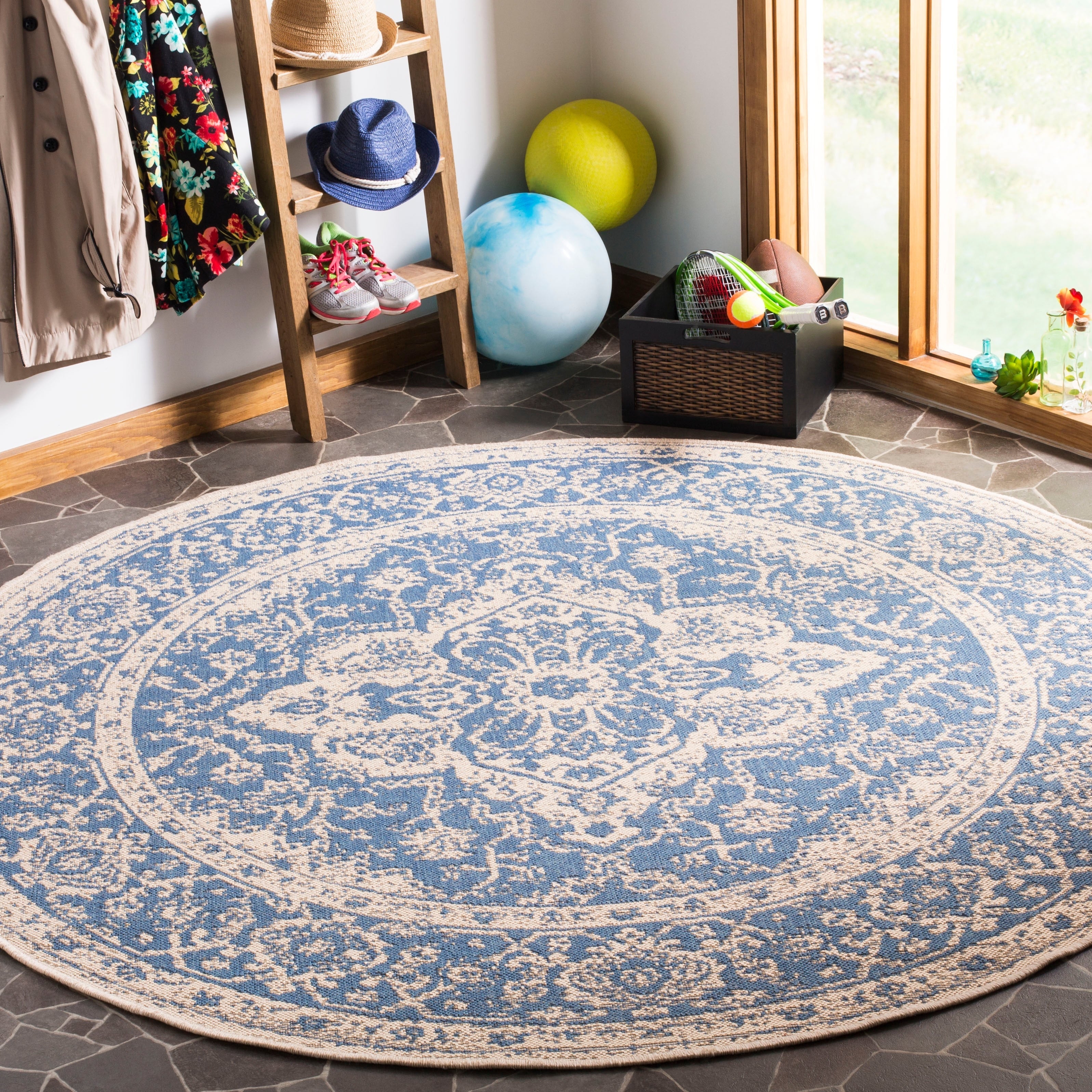 Tapis de jardin imperméable d'intérieur/extérieur SAFAVIEH Linden Louann