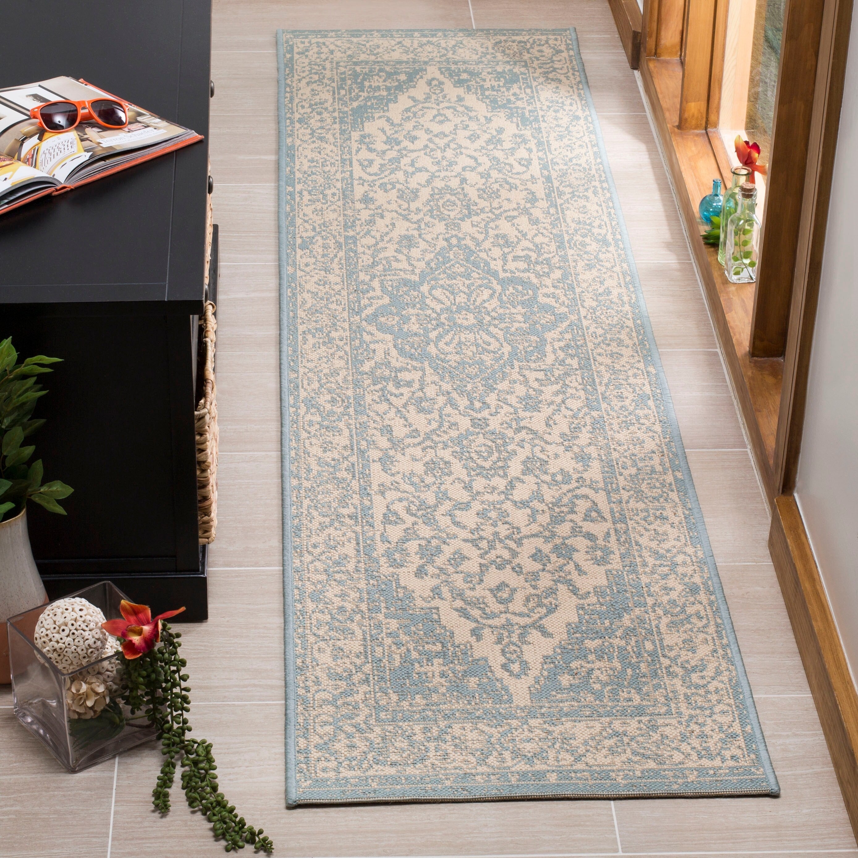 Tapis de jardin imperméable d'intérieur/extérieur SAFAVIEH Linden Louann