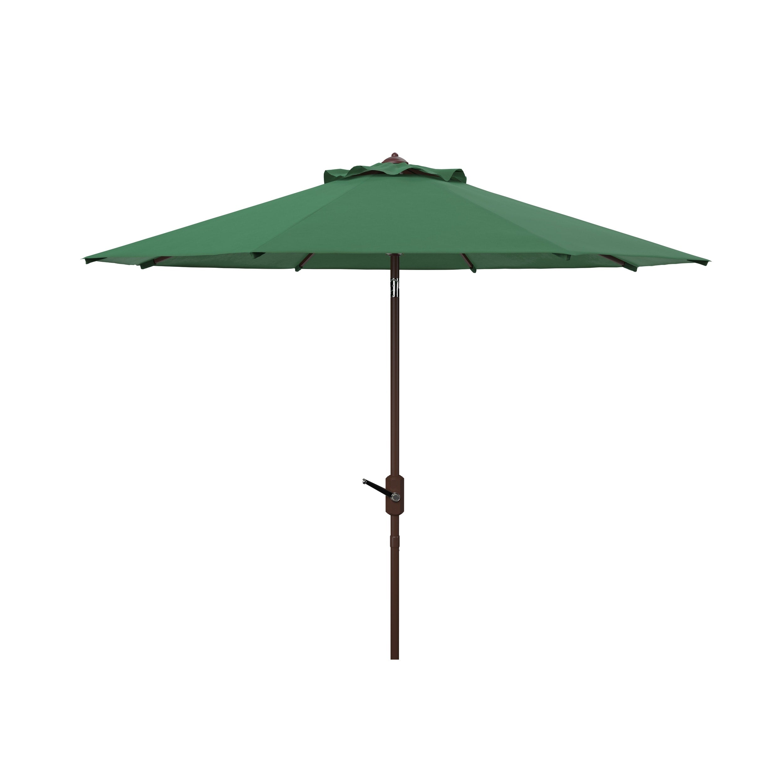 Parasol de patio inclinable et à manivelle en aluminium SAFAVIEH Rieta de 9 pieds, base non incluse