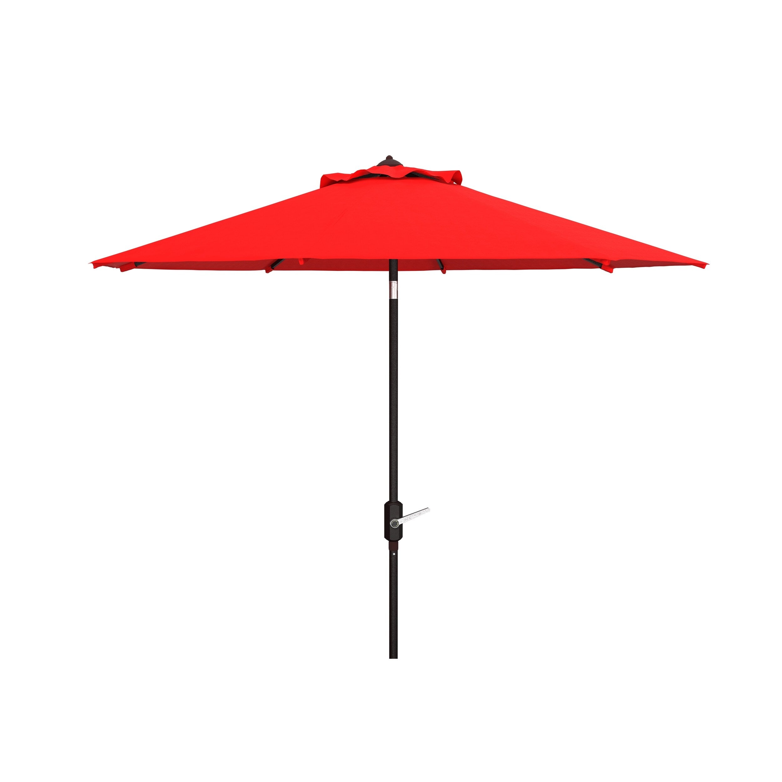Parasol de patio inclinable et à manivelle en aluminium SAFAVIEH Rieta de 9 pieds, base non incluse