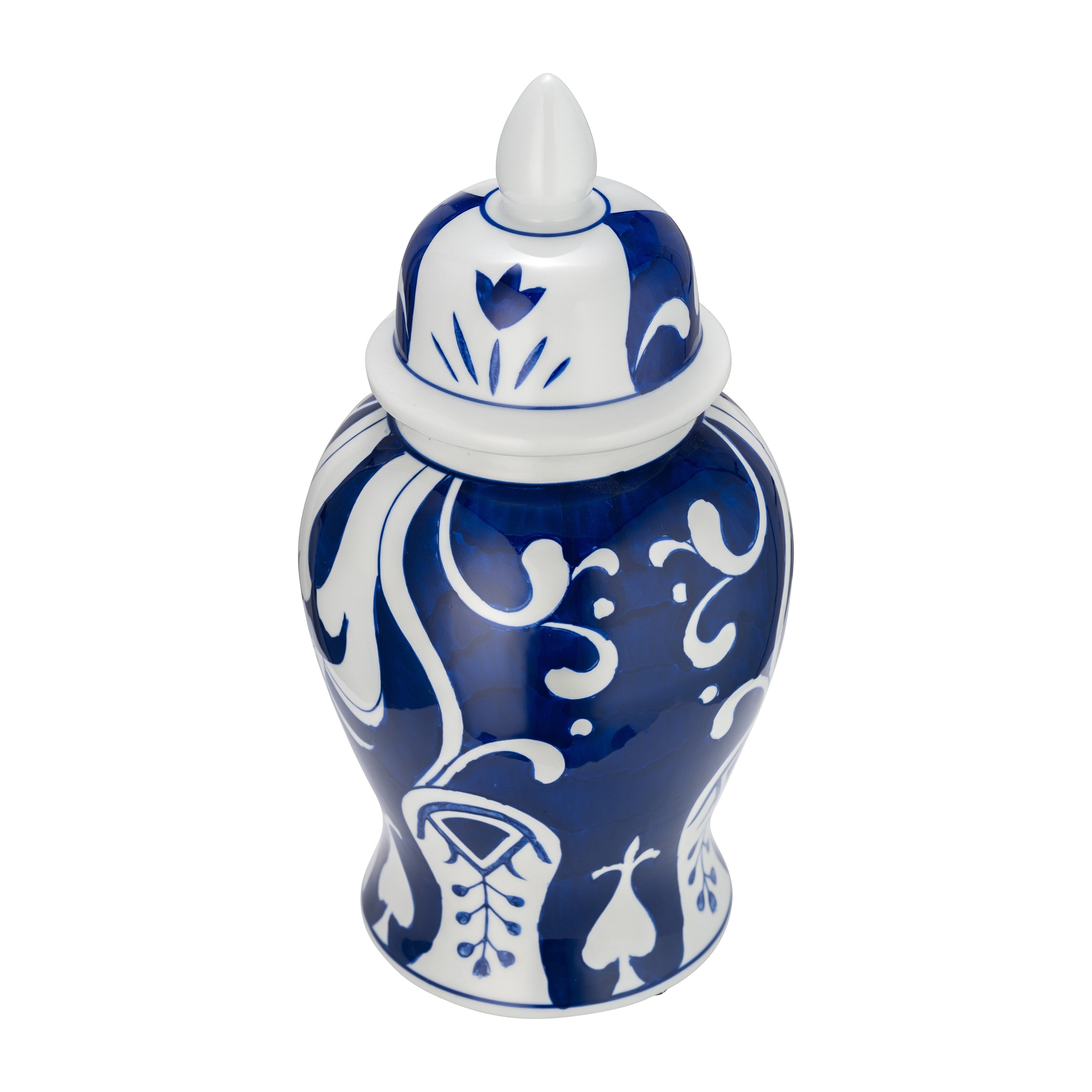 Pot Temple éclectique à motifs Sagebrook Home avec couvercle