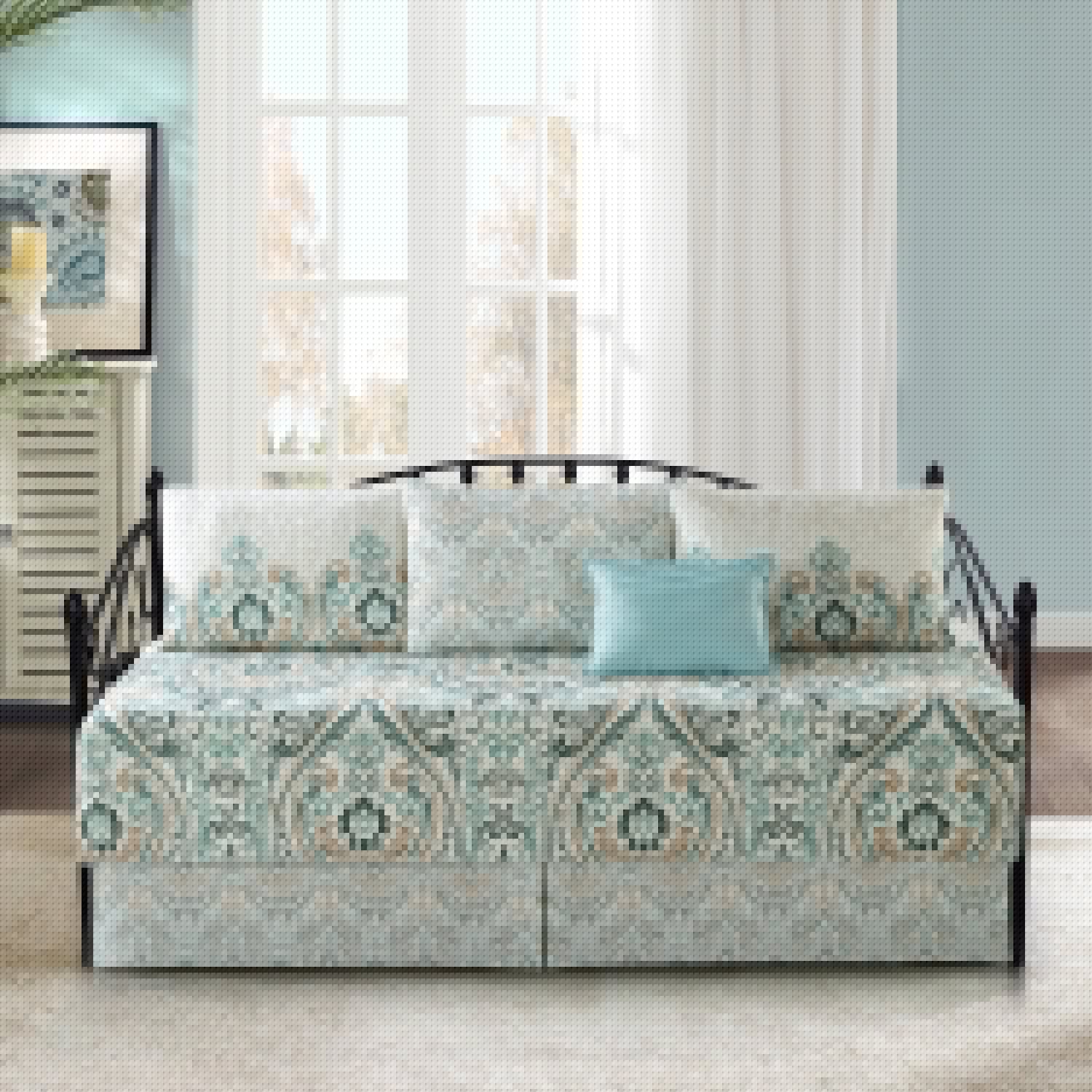 Serenta Ensemble couvre-lit 6 pièces en coton mélangé - 75 x 39