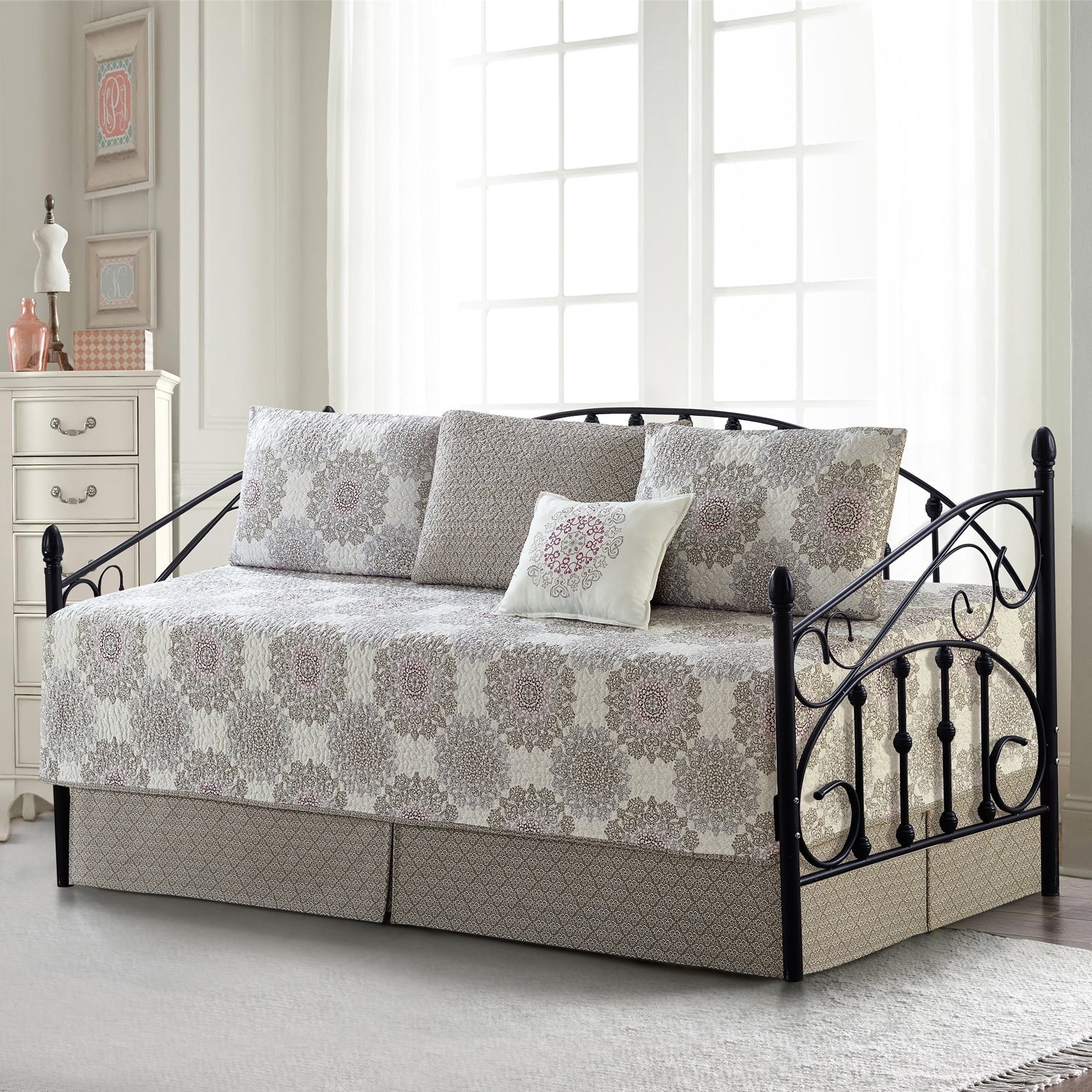 Serenta Ensemble couvre-lit 6 pièces en coton mélangé - 75 x 39