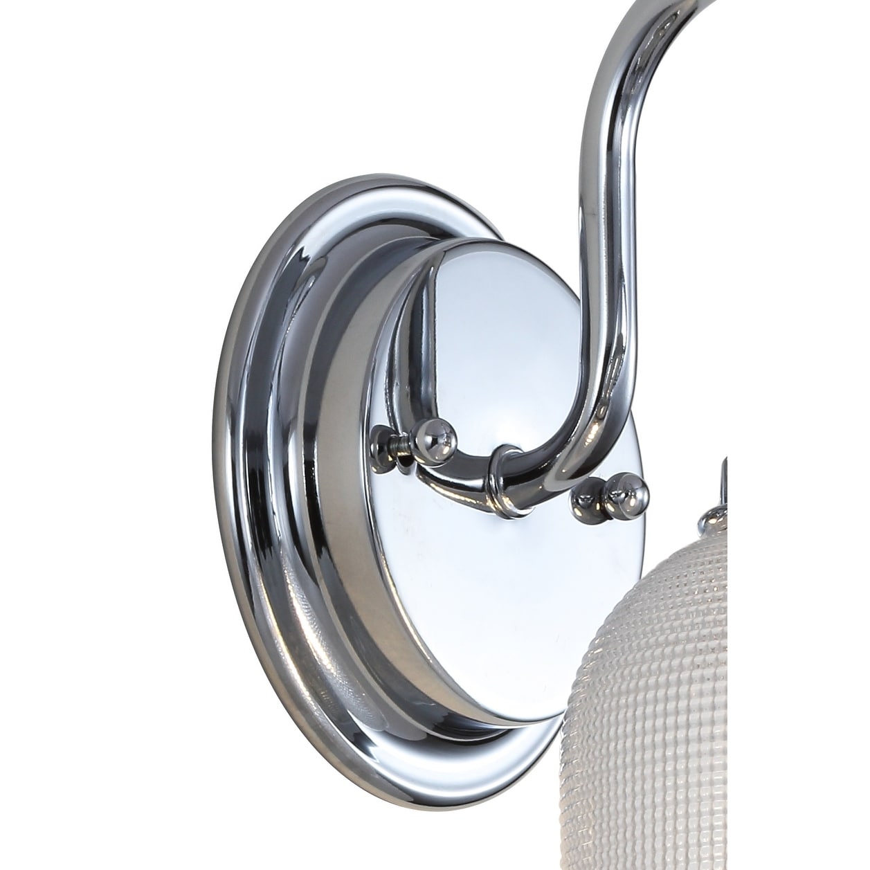 Applique de vanité à LED Shirley en métal/verre, par JONATHAN Y