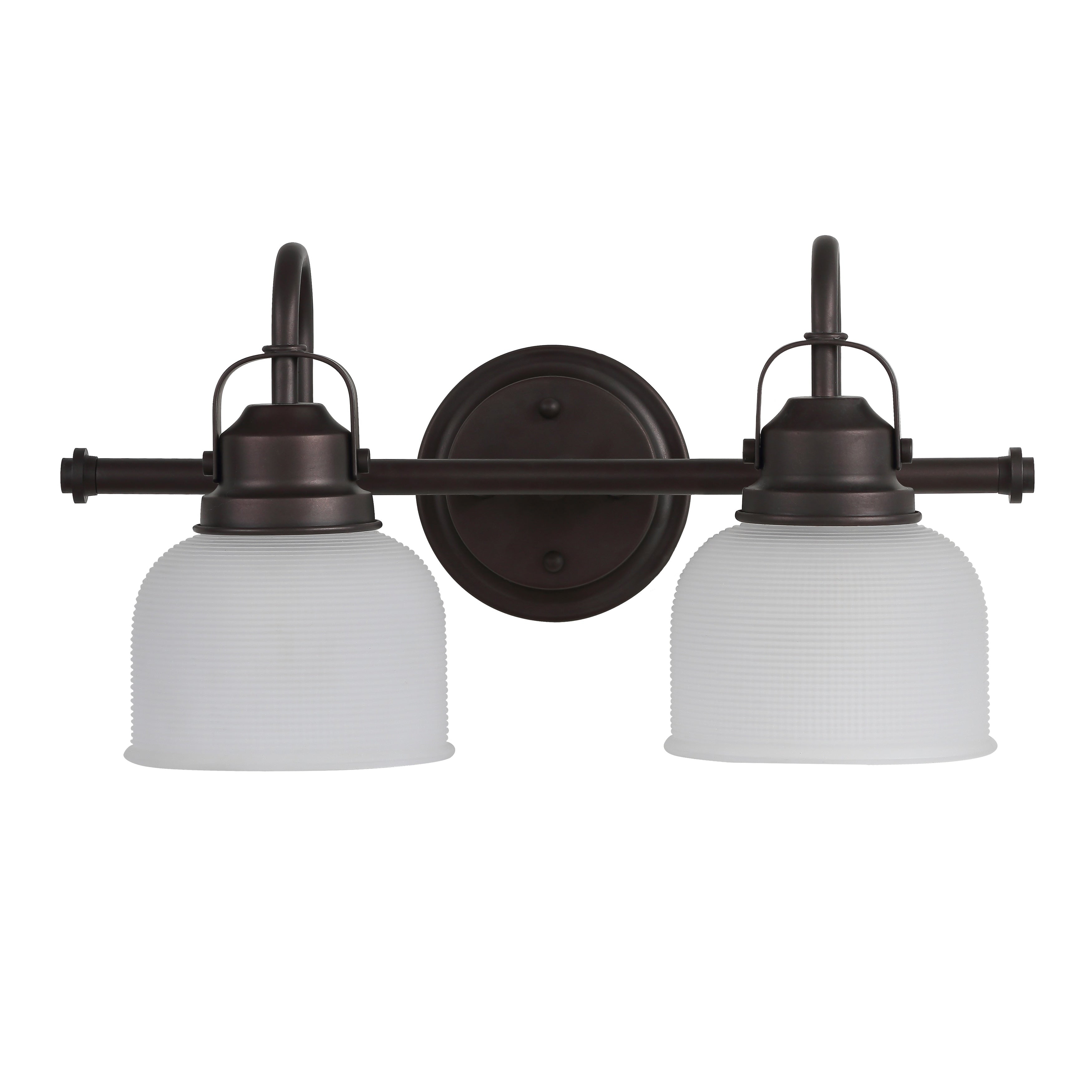 Applique de vanité à LED Shirley en métal/verre, par JONATHAN Y