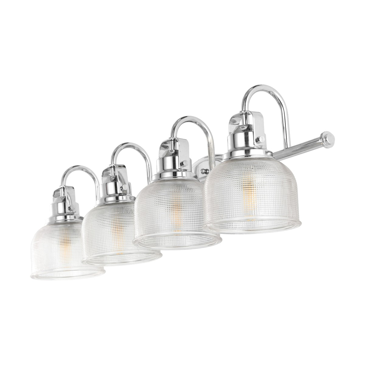 Applique de vanité à LED Shirley en métal/verre, par JONATHAN Y