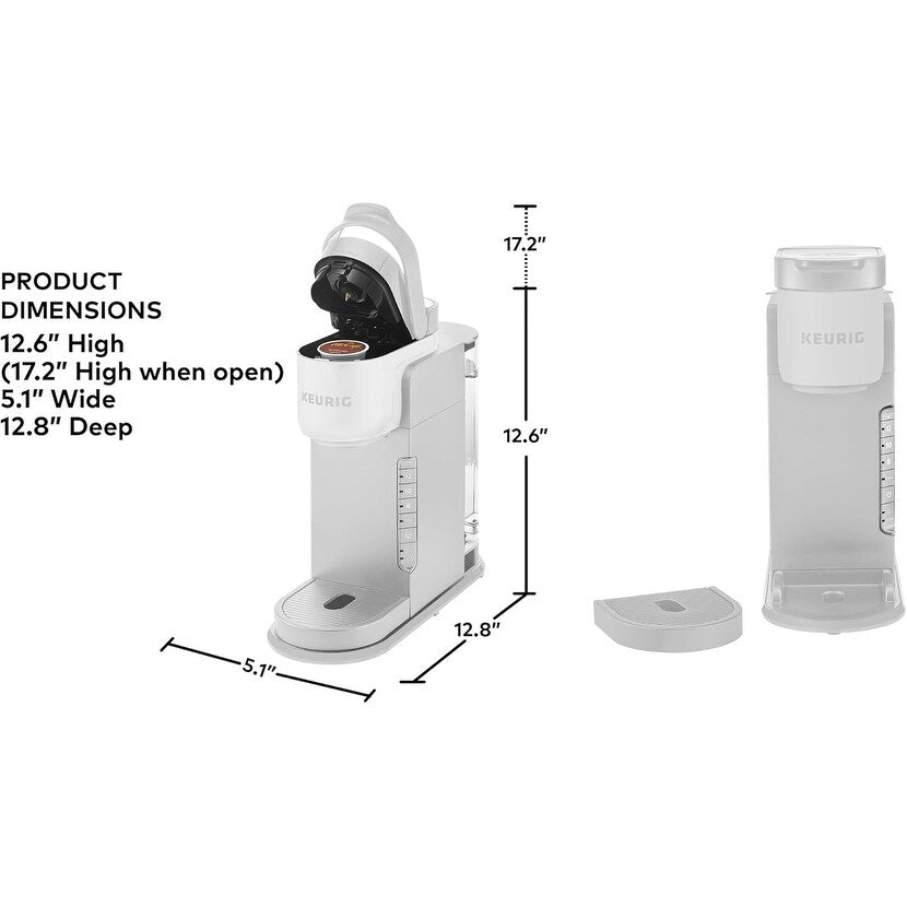 Cafetière K-Cup à dose unique, 3 tailles d'infusion, infusion forte, réservoir de 42 oz, pierre chaude