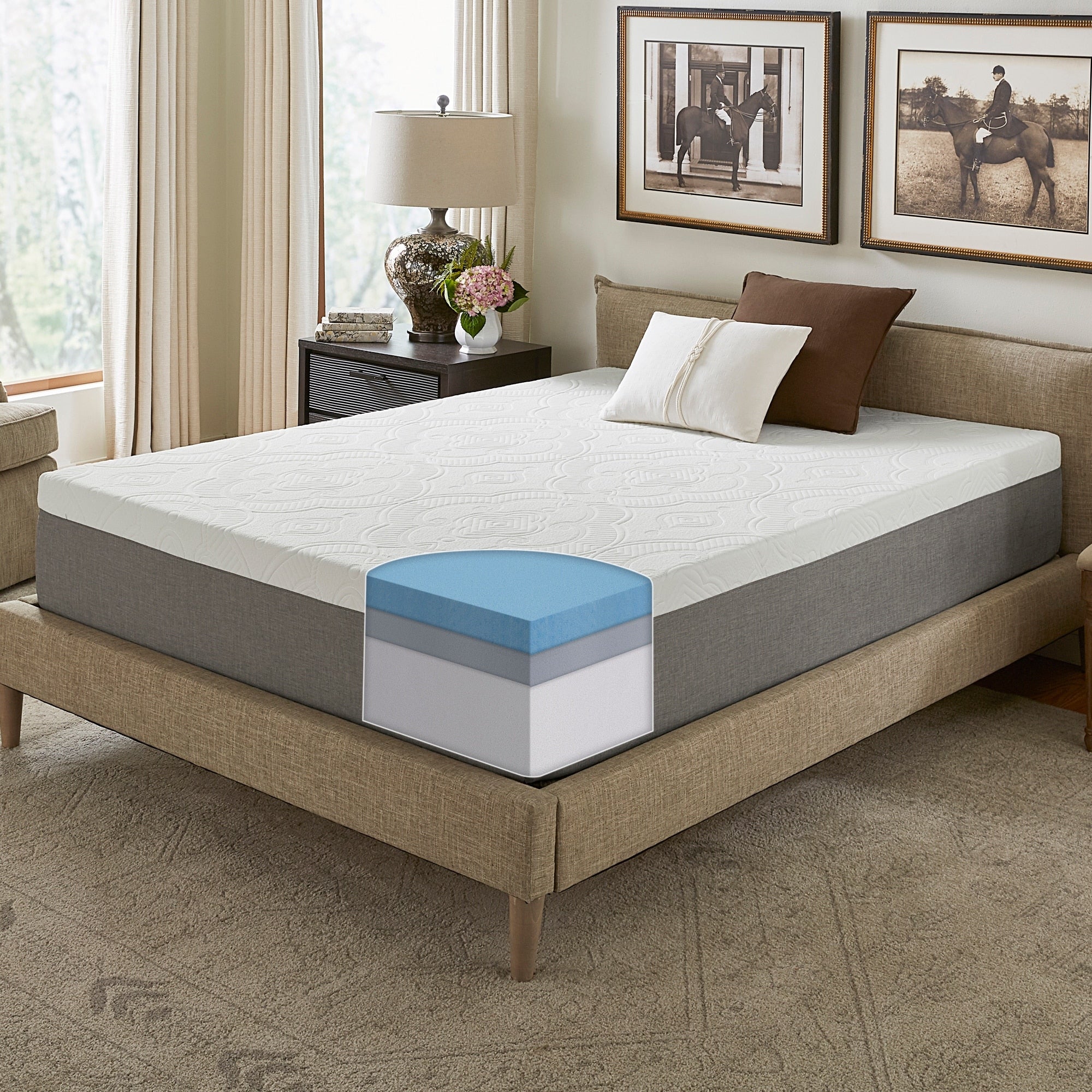 Matelas en mousse à mémoire de forme NRGel Signature de 14 po de Slumber Solutions