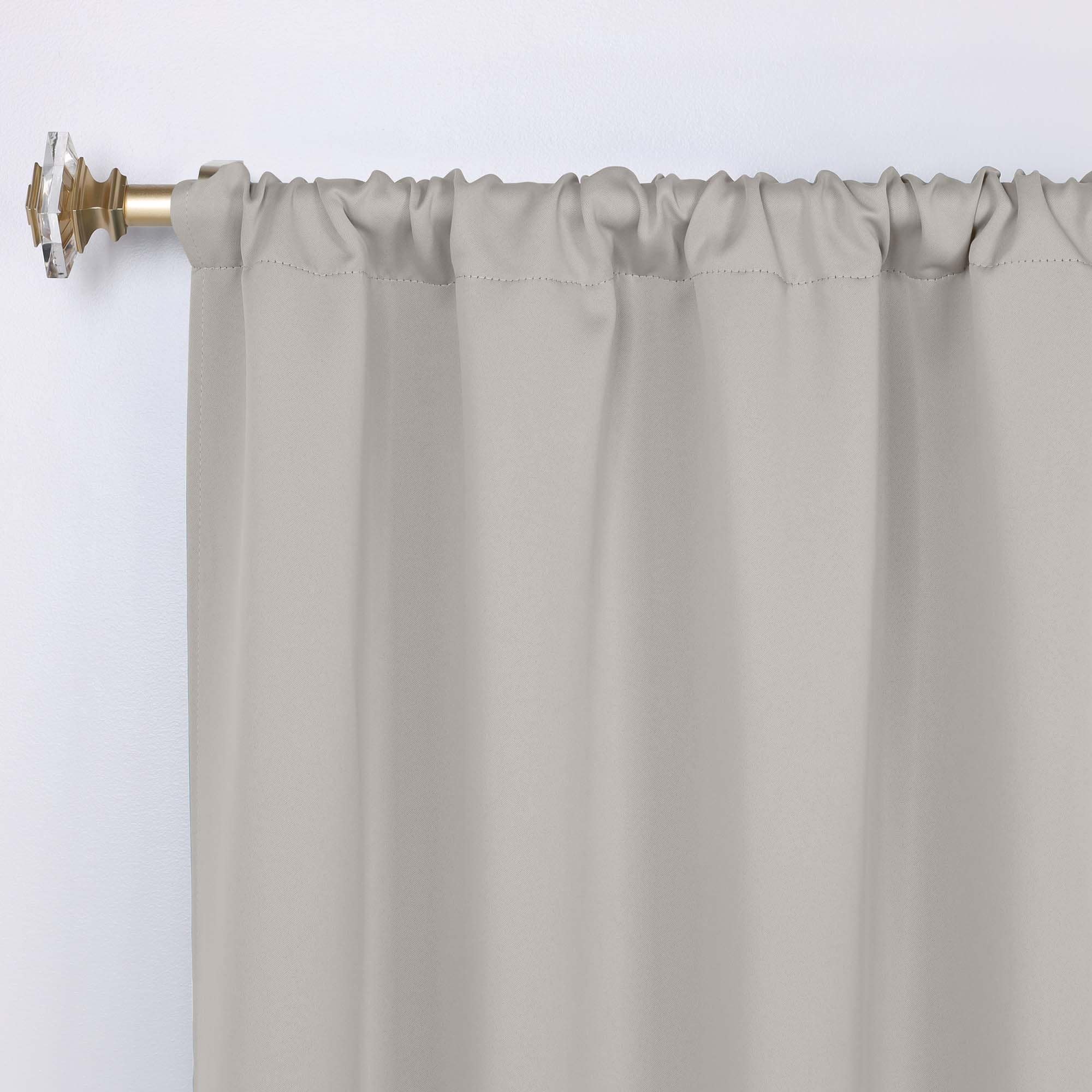 Rideaux occultants lavables de qualité supérieure, solides et modernes, lot de 2 panneaux