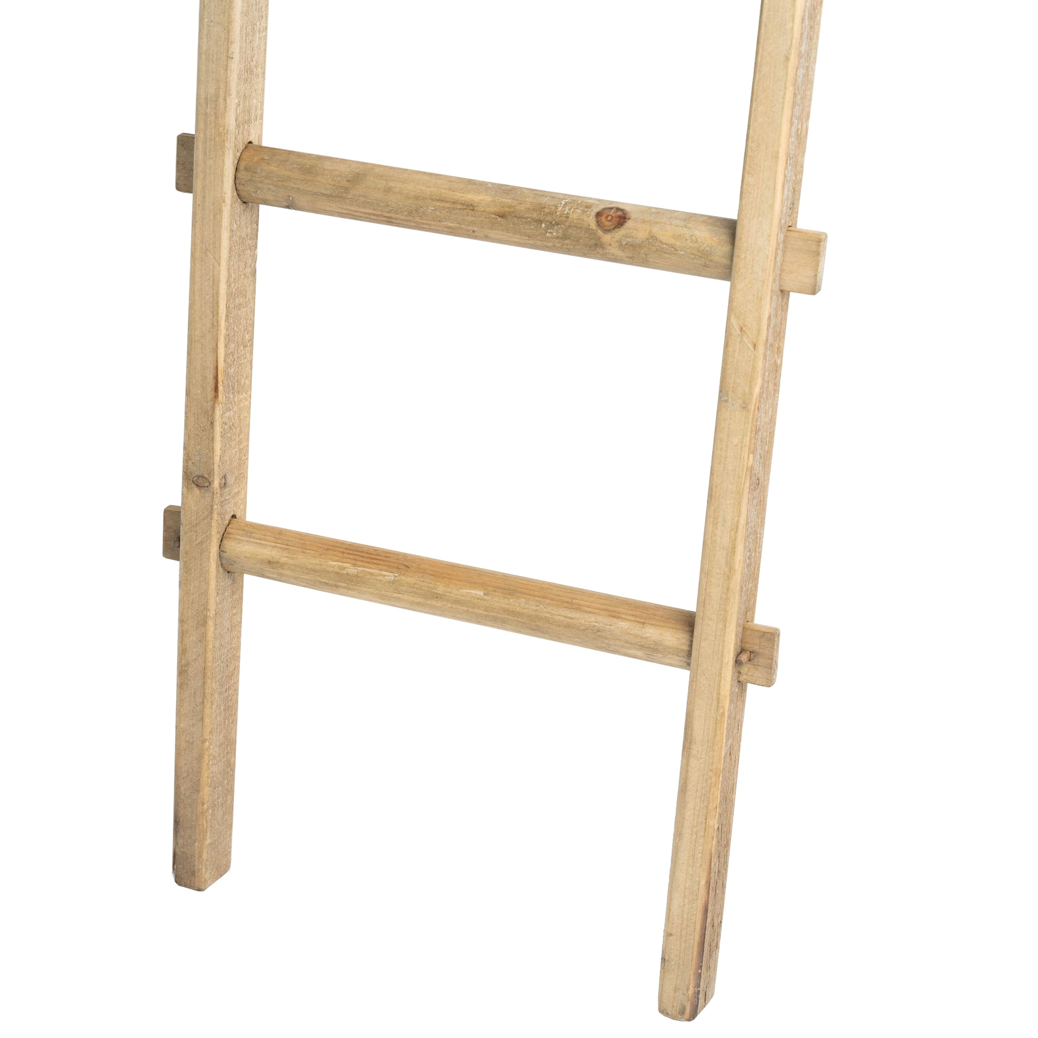 Échelle de rangement rustique Sagebrook Home de 1,8 m de haut, décorative et autoportante, pour le rangement – 48 x 5 x 193 cm