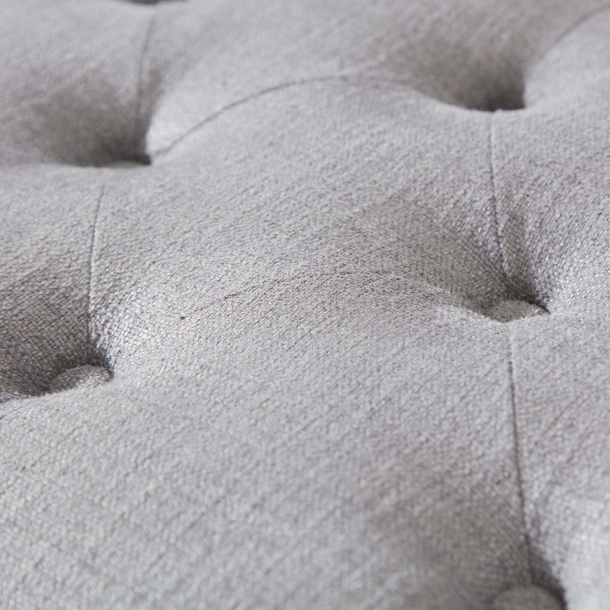 Banc ottoman de rangement capitonné, repose-pieds rectangulaire