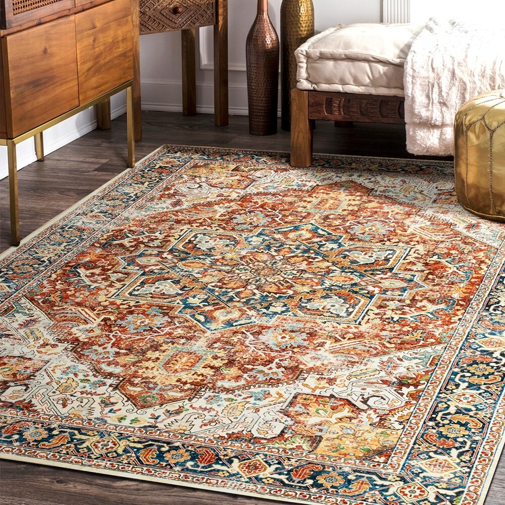 Tapis abstrait moderne vintage