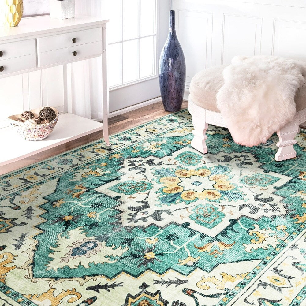 Tapis abstrait moderne vintage