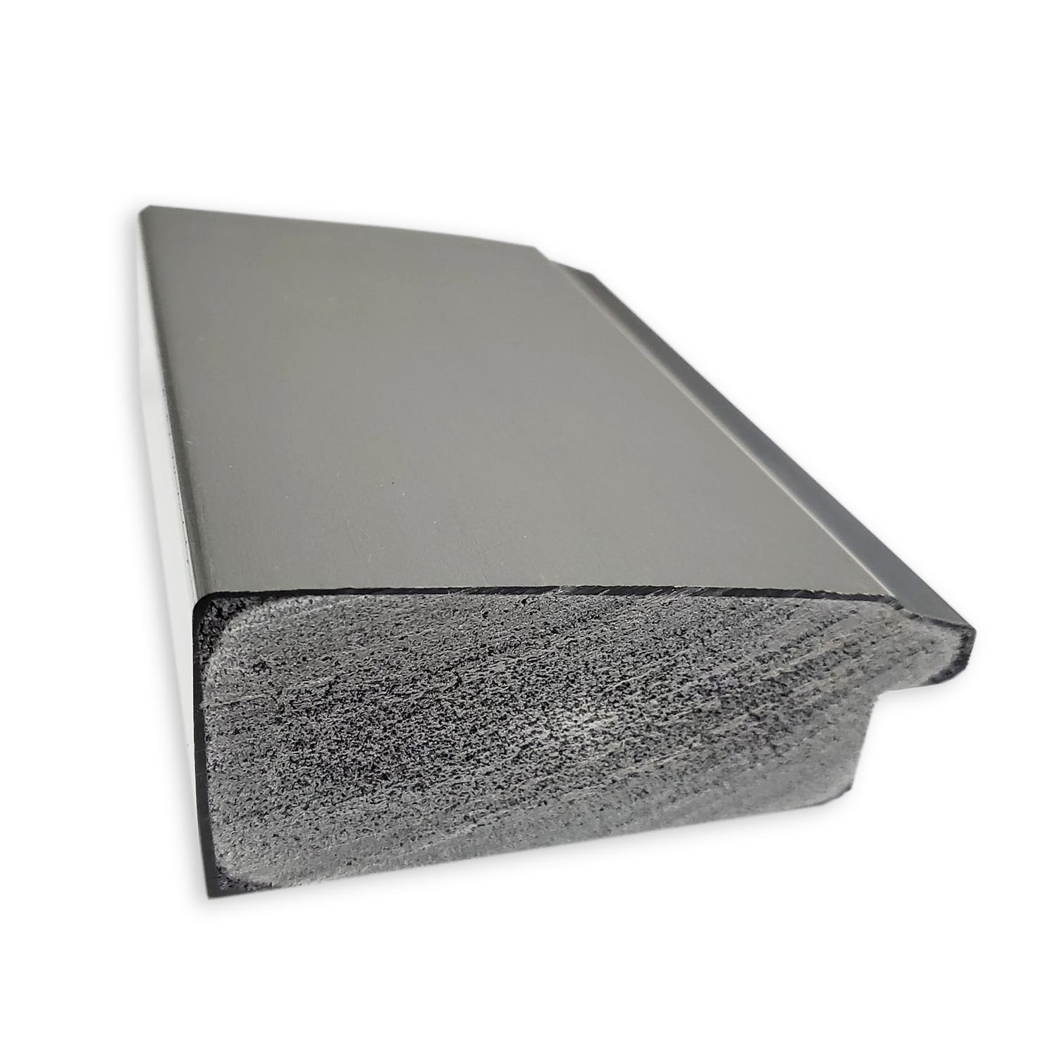 Miroir mural biseauté pour salle de bain - Cadre en nickel brossé Vista