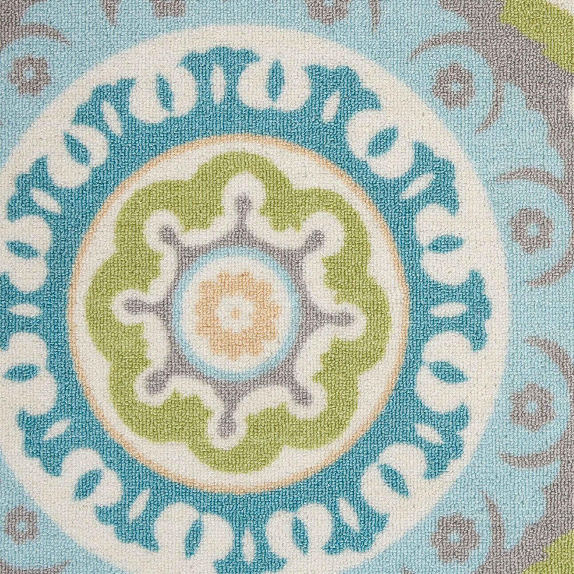 Tapis médaillon bohème d'intérieur et d'extérieur Waverly Sun N' Shade