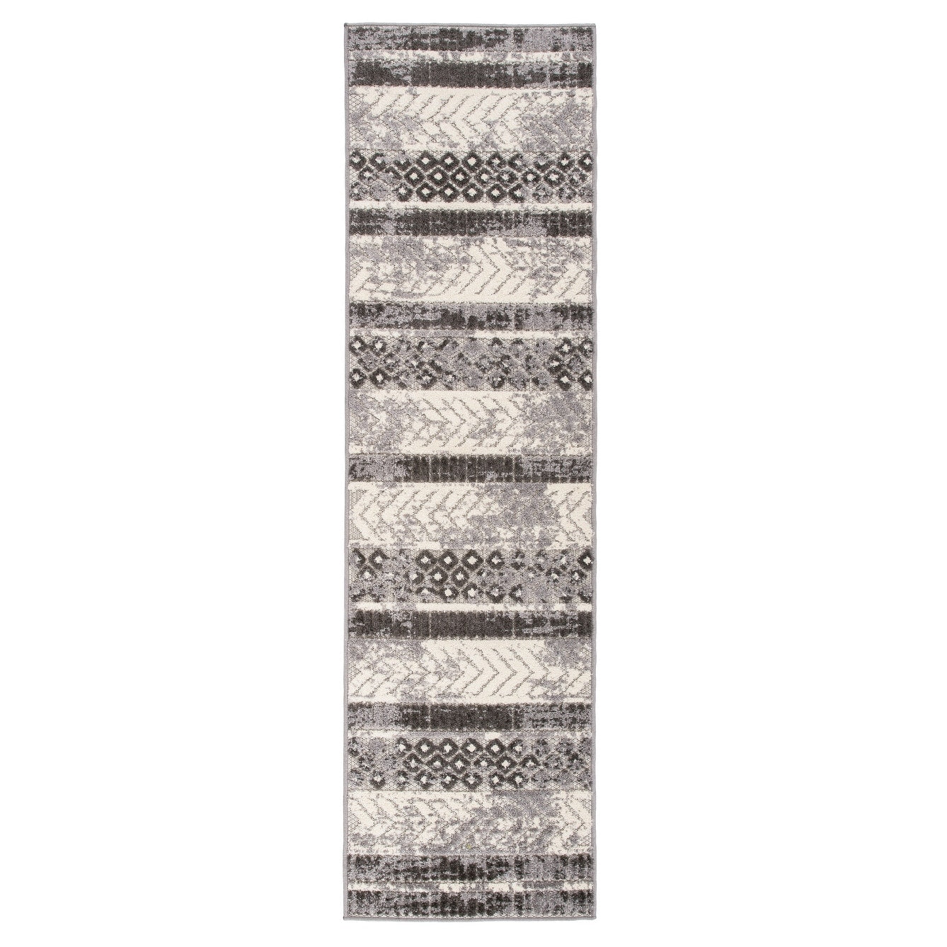 Tapis géométrique d'intérieur/extérieur vieilli World Rug Gallery