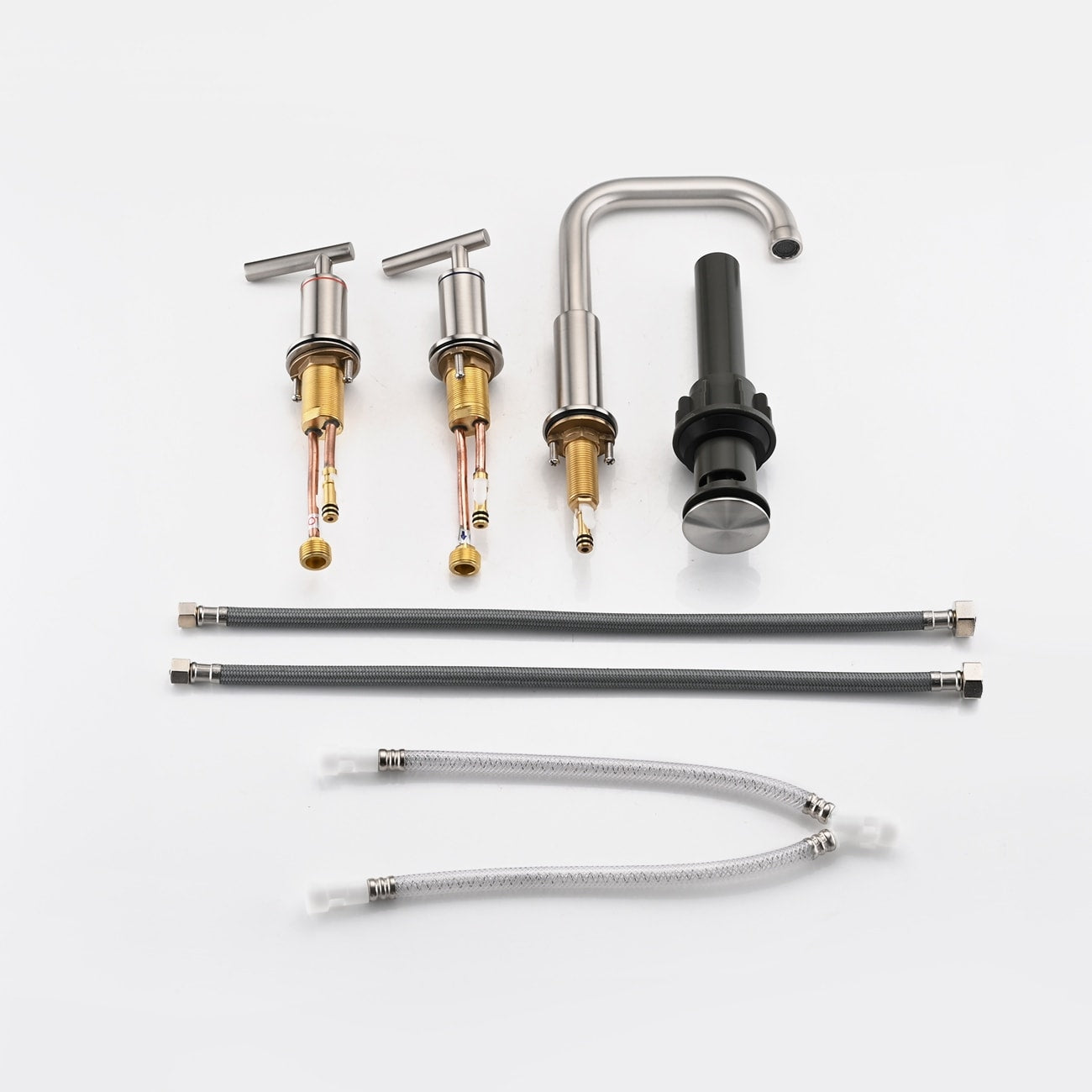 Robinet de lavabo de salle de bain de luxe YASINU de 8 pouces avec bonde escamotable