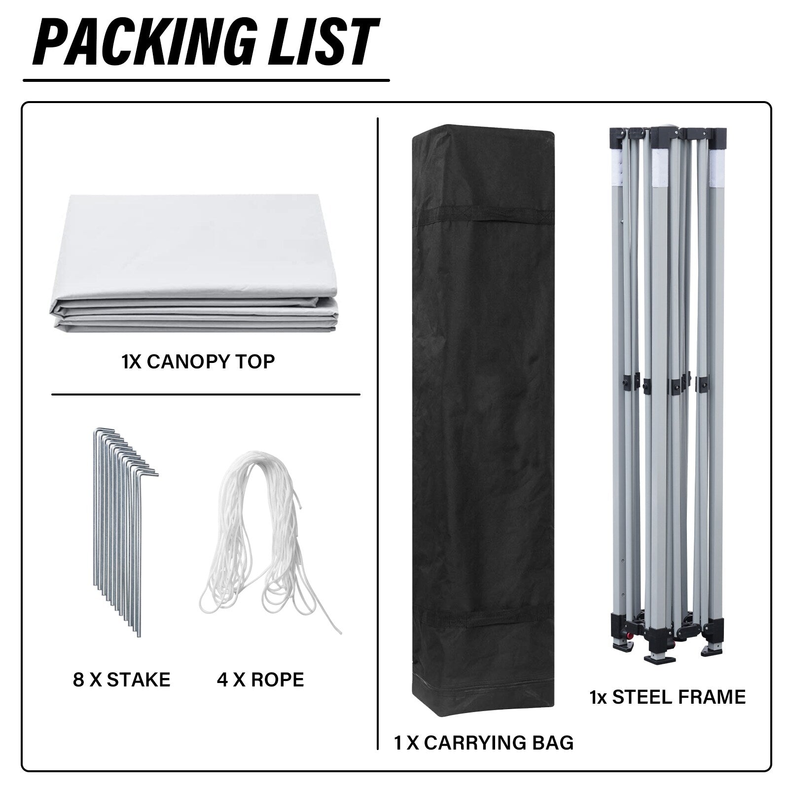 Tente de jardin pop-up Zenova 10' x 10' pour extérieur, tonnelle, fête, mariage