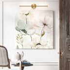 Applique murale linéaire moderne à 1 ampoule, noire/dorée/nickel, à LED, à intensité variable, pour salle de bain