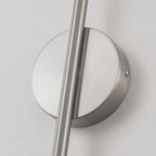 Applique murale linéaire moderne à 1 ampoule, noire/dorée/nickel, à LED, à intensité variable, pour salle de bain