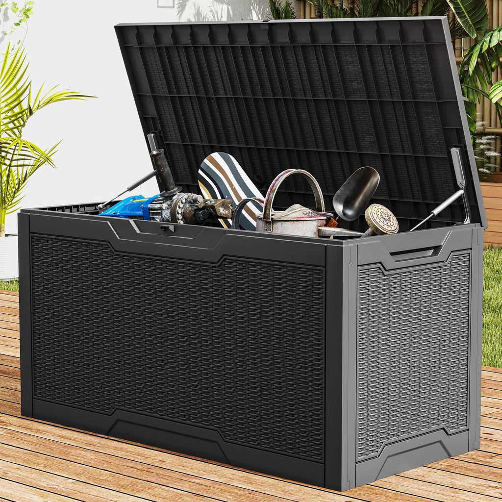 Coffre de rangement extérieur étanche de 100 gallons - N/A