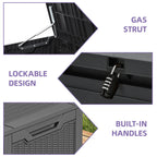 Coffre de rangement extérieur étanche de 100 gallons - N/A