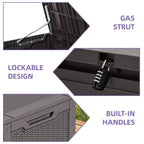 Coffre de rangement extérieur étanche de 100 gallons - N/A