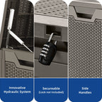 Coffre de rangement extérieur étanche de 100 gallons - N/A