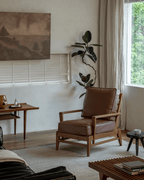 Fauteuil de salon en cuir René