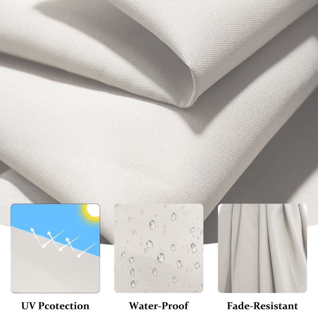 Parasol déporté suspendu à manivelle en acier de 10 pieds