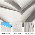 Parasol déporté suspendu à manivelle en acier de 10 pieds