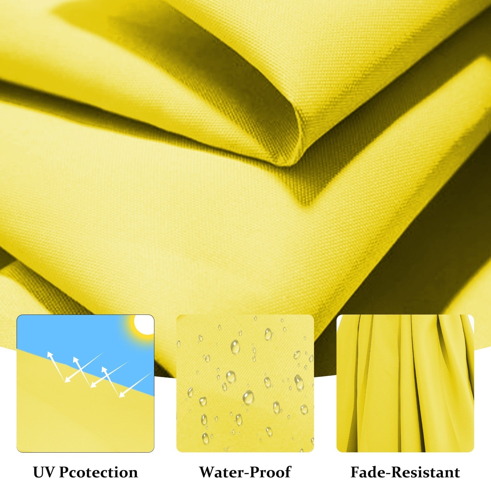 Parasol déporté suspendu à manivelle en acier de 10 pieds