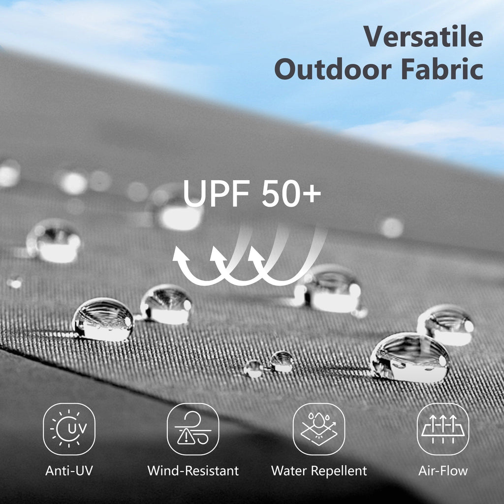 Parasol de patio double face MAISON ARTS de 13 pieds extra large avec manivelle