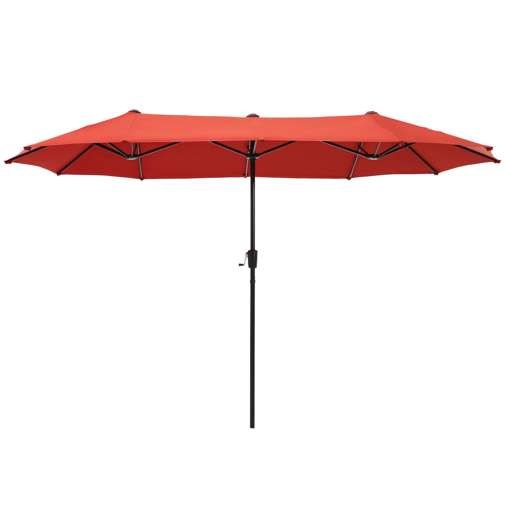 Parasol de patio double face MAISON ARTS de 13 pieds extra large avec manivelle