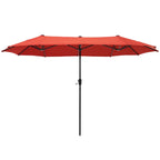 Parasol de patio double face MAISON ARTS de 13 pieds extra large avec manivelle