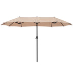 Parasol de patio double face MAISON ARTS de 13 pieds extra large avec manivelle