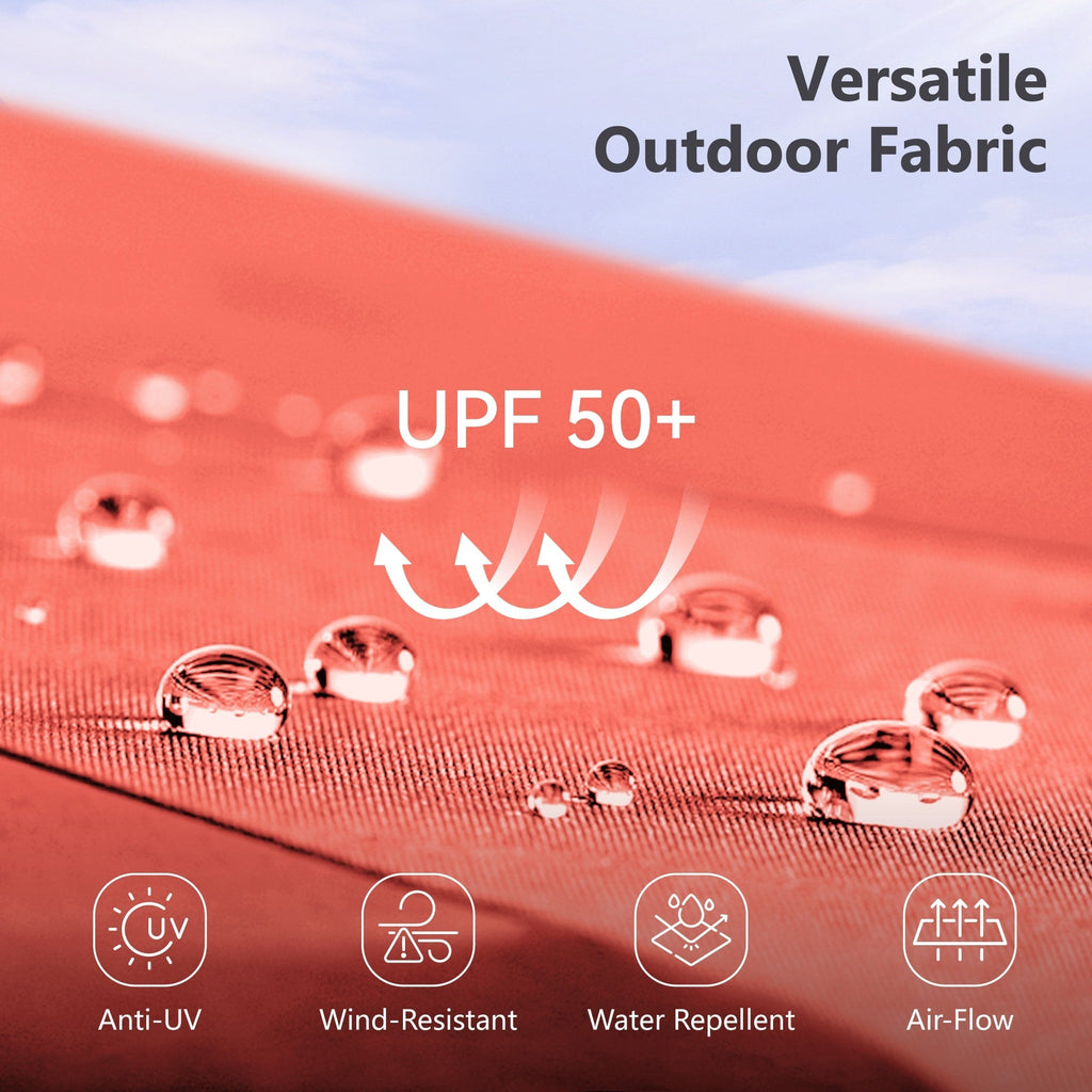 Parasol de patio double face MAISON ARTS de 13 pieds extra large avec manivelle