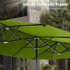 Parasol de patio double face MAISON ARTS de 13 pieds extra large avec manivelle