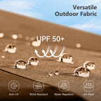 Parasol de patio double face MAISON ARTS de 13 pieds extra large avec manivelle