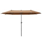 Parasol de patio double face MAISON ARTS de 13 pieds extra large avec manivelle