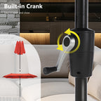 Parasol de patio double face MAISON ARTS de 13 pieds extra large avec manivelle