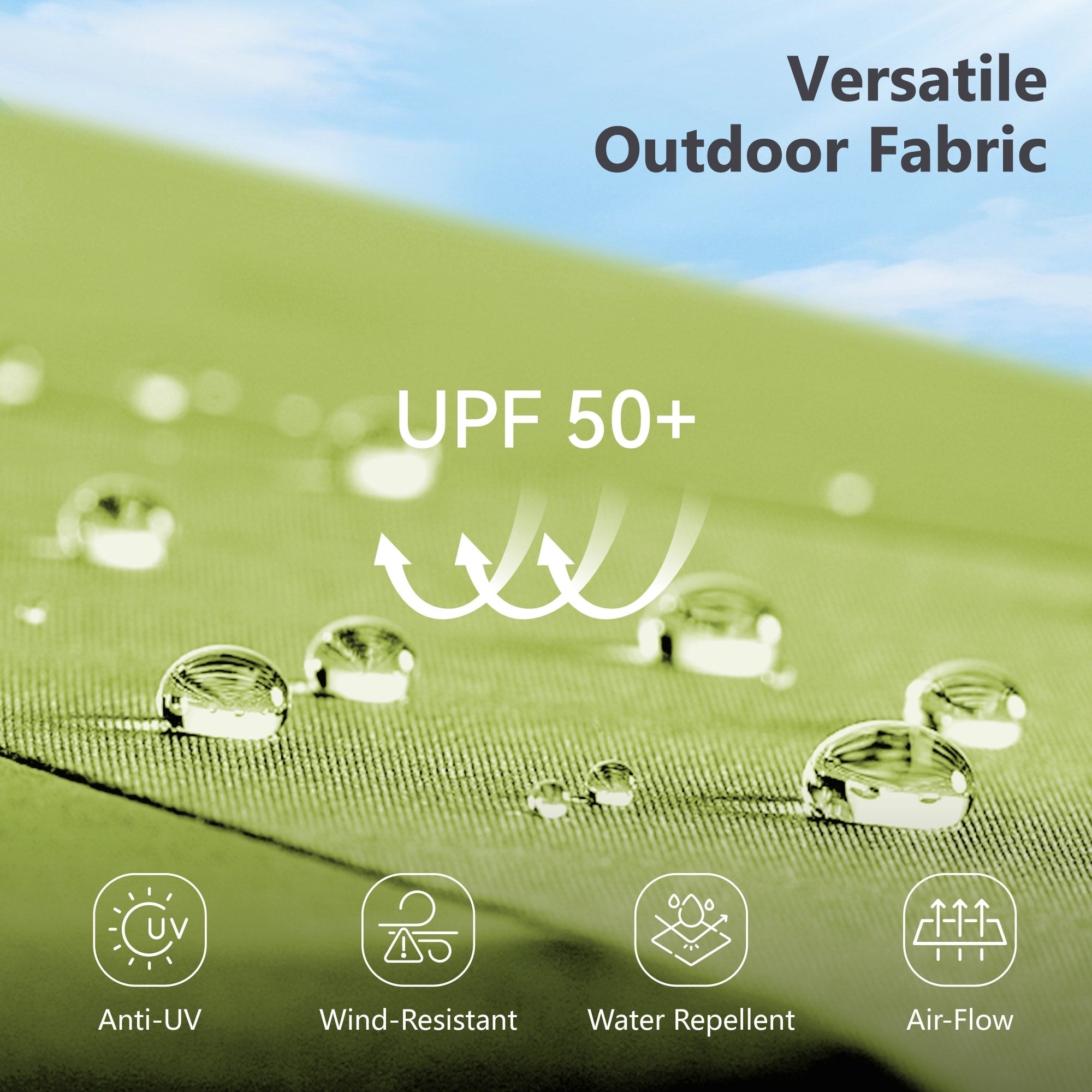 Parasol de patio double face MAISON ARTS de 13 pieds extra large avec manivelle