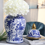 Pot Temple éclectique à motifs Sagebrook Home avec couvercle